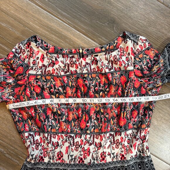 Julian Taylor multicolor fit and flare floral print dress size 14 - Picture 4 of 9